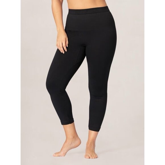 Shapermint Empetua Daily Flaunt Mid Waist Shaping Capri Sz XL Black 42024 - Picture 1 of 5